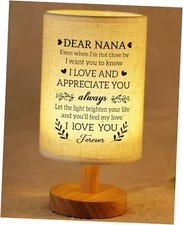 Best Gifts from Grandkids, Fabric Bedside Table Lamp Presents, Birthday Nana