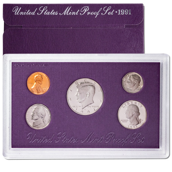 1991 S PF Proof Set U.S Mint Original Government Packaging OGP COA COIN SET#7967