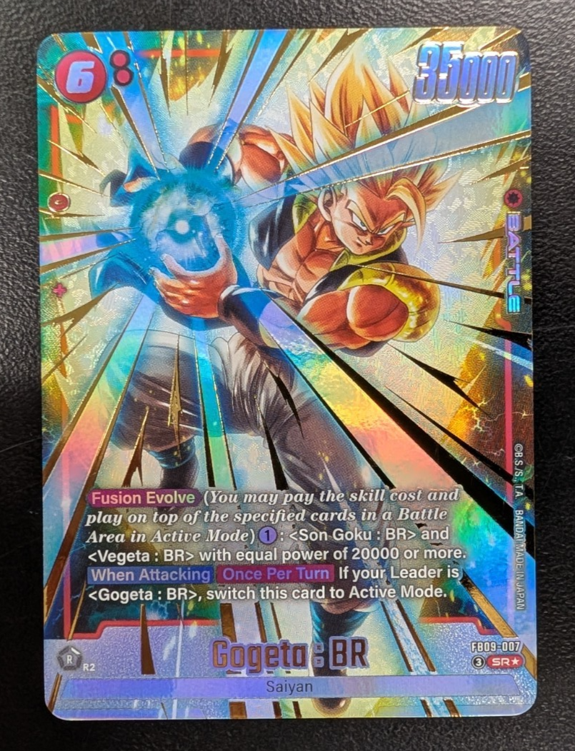 Gogeta : BR FB09-007 Alternate Art Dual Evolution Dragon Ball Card