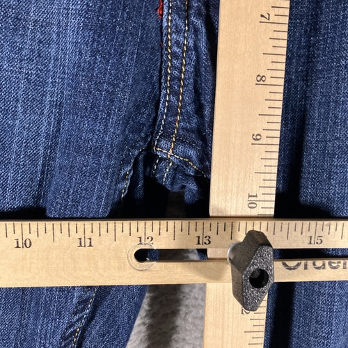 Jeans Diesel Zathan Bootcut Hombres 36 Azul Botón Mosca Rockabilly Americana Denim - Imagen 9 de 20