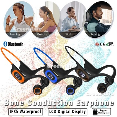 Bluetooth 5.4 Kopfhörer Knochenschall Open Ear Sport Headset Bone Conduction
