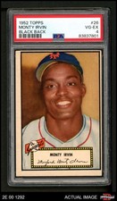 1952 Topps #26 Monte Irvin Giants HOF  PSA 4 - VG/EX