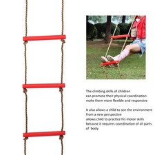 B- SixSection Children Climbing Ladder SingleEnd Rope Climb Ladders Toy Outdoor