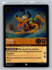 Pluto - Rescue Dog 20/204 Common Ursula's Return Lorcana Cold Foil Near Mint