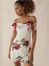 NWT 🌹 Romantic Floral Mesh Mini Dress | Cottagecore + Coquette Aesthetic UO