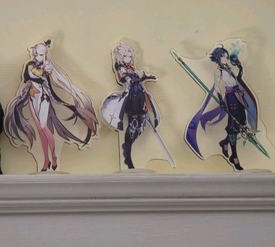 Ningguang Albedo Xiao Genshin Impact Figure Desktop Decor Collection Acrylic