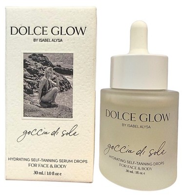 Dolce Glow Goccia di Sole Hydrating Self-Tanning Serum Drops Face & Body- 1 oz
