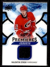 2017-18 Upper Deck ICE Ice Premieres - Jersey Valentin Zykov RC Carolina