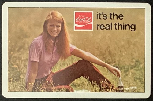Coca Cola Ad Vintage Single Swap Playing Card
