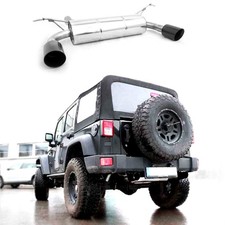 FOX Endschalldämpfer je 1x100 scharf schräg schwarz für Jeep Wrangler IV JL 2.0l