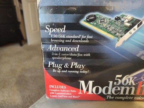 KIT INTERNET MODEM IBM 56K VINTAGE - Photo 2/6