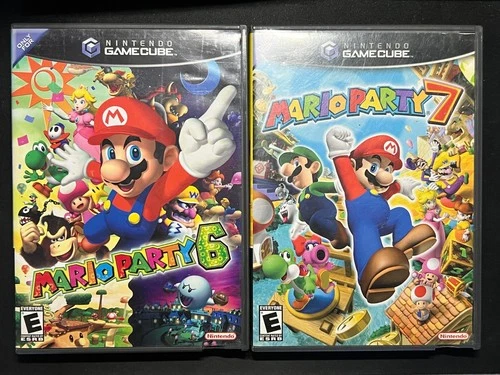 Mario Party 6 & 7 Nintendo Gamecube Complete Cib Lot of 2
