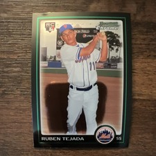 Topps 2010 Bowman Chrome Ruben Tejada #216 Rookie New York Mets MLB Card. rookie card picture