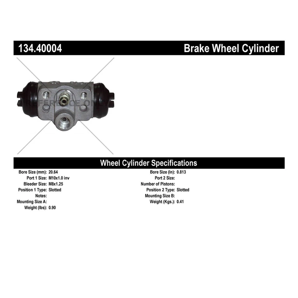 Cilindro de rueda de freno de tambor trasero para Honda Accord 1989 2,0 L Foto 3 de 4