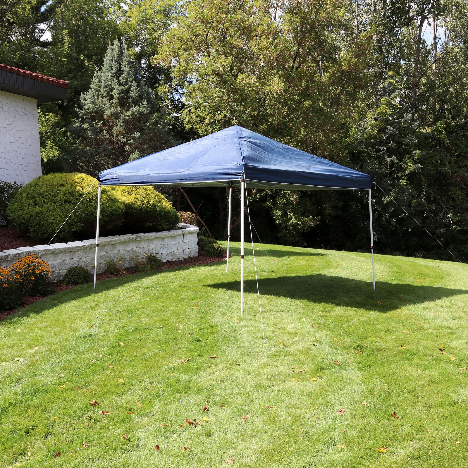 With Carry Bag - 12 Ft X 12 Ft - Blue By Sunnydaze