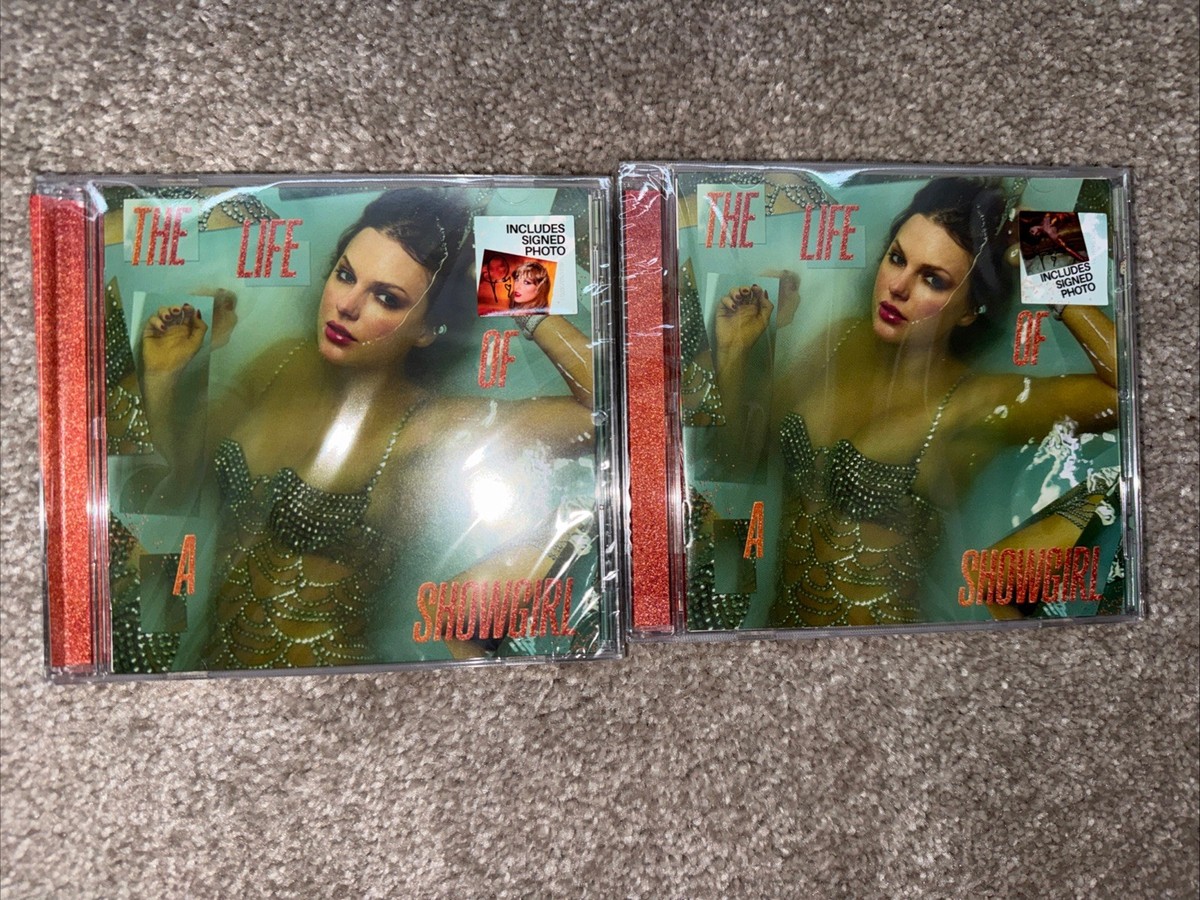 Taylor Swift - The Life of a Showgirl CD + Hand Signed Photo