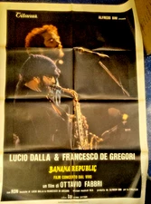 manifesto BANANA REPUBLIC Lucio Dalla De Gregori ottavio fabbri