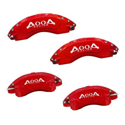 Red with White Logo Aluminum Caliper Covers 2021-2025 for Cadillac XT5 XT6 Set o