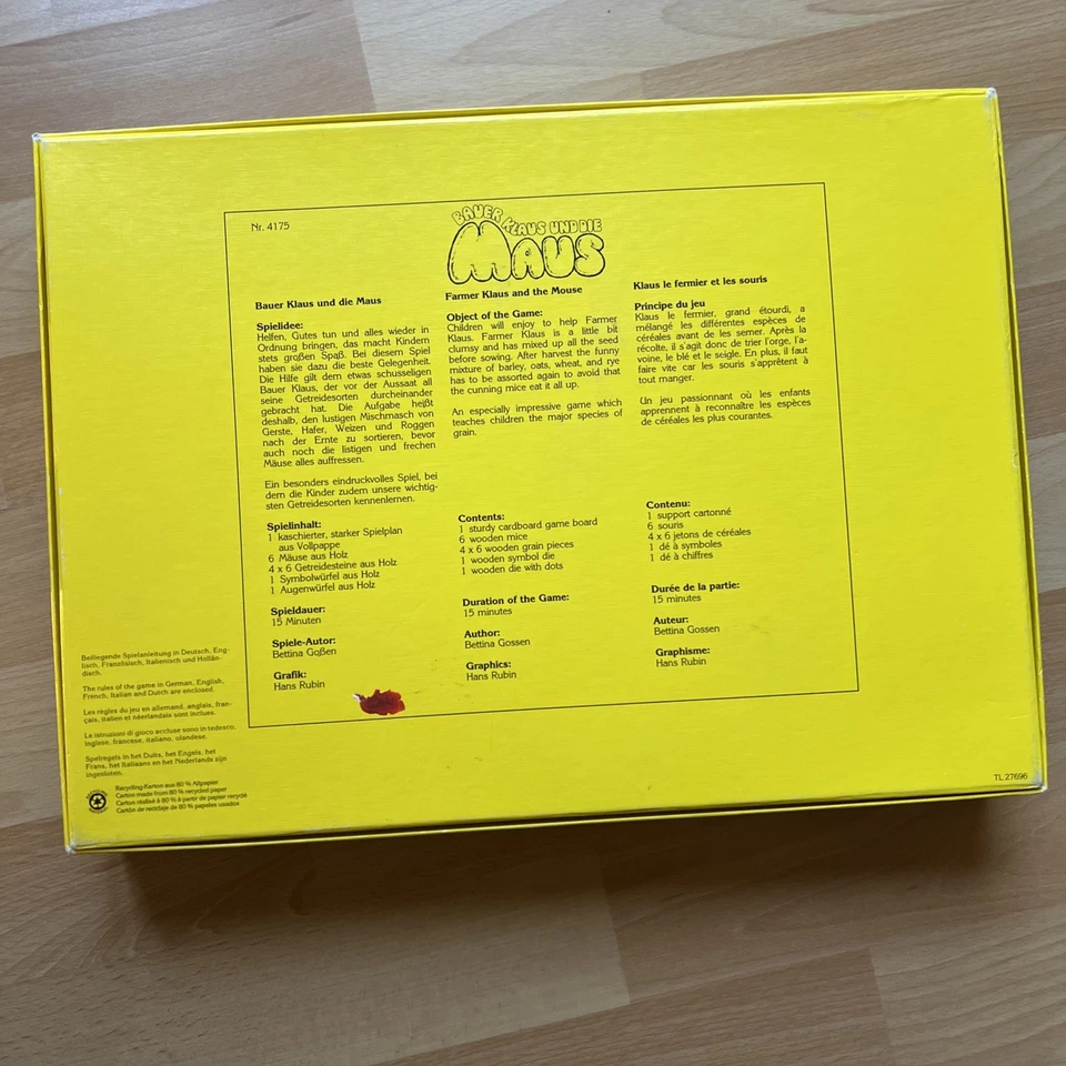 HABA Bauer Klaus und die Maus Rarität - Zahlenwürfel fehlt - Nr. 4175 B. Goßen - Bild 3 von 4