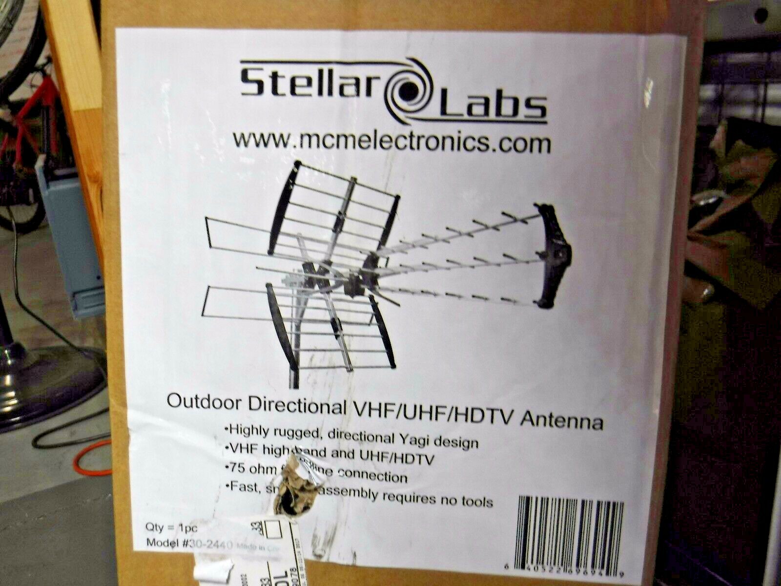 Sky Blue Antenna SB18, TV Antenna, Lo VHF Hi VHF/UHF, 81 Inch Boom   Ness Electr - Foto 3