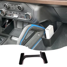 For Ford Bronco 21+ Black Accessories Gear Shift Side Storage Box Organizer Case