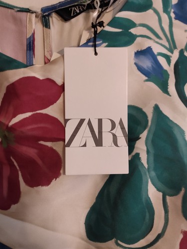 Zara Jumpsuit Sleeveless Lightweight Floral Sz Medium New With Tags - Picture 5 of 6