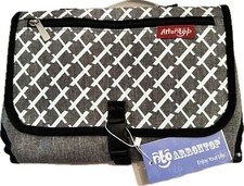 New Diaper Changing Pad Black Portable Lightweight Waterproof Travel