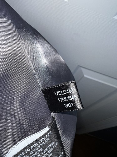 Kenneth Cole Mujer Pequeña Gris Azul Chevron Lana Chaqueta Invierno Guisante Abrigo S - Imagen 17 de 20