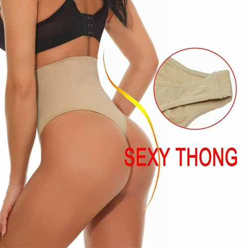 Pull Me Hold In Women High Waist Trainer Body Shaper Tummy Control Thong Panties - Picture 14 of 18