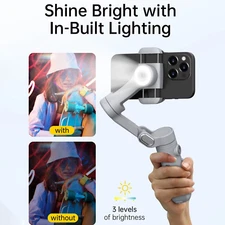 AOCHUAN Smart X Pro 3-Axis Smartphone Handheld Gimbal Stabilizer for iPhone 15