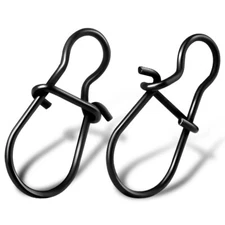 100Pcs Fishing Snap Fishing Lua Lure Quick Change Clip Carabiners 4 Sizes