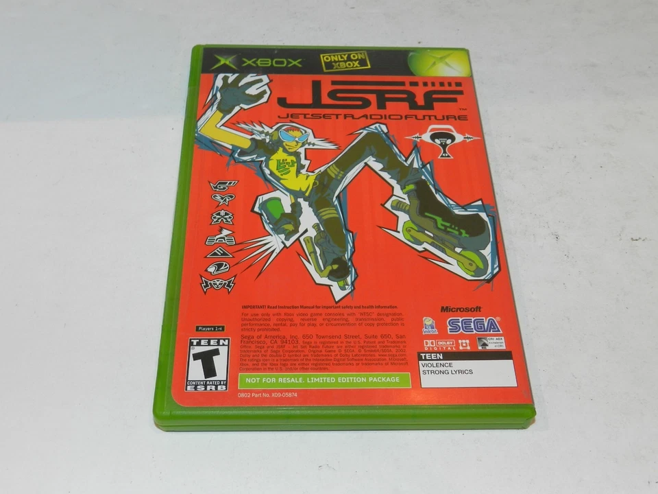 JSRF Jet Set Radio Future & Sega GT 2002 Original Microsoft XBOX Limited NEW NIB - Image 2 of 3