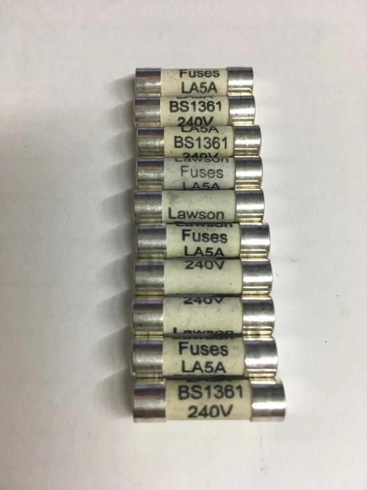 LAWSON Fuse LA5 LA5A 5A Consumer Unit Distribution Board Fuse Link JPSF797