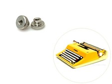 2 Thumb Nuts for Montgomery Ward Escort 55 Typewriter Ribbon Spool MW 55 Screw thumbnail