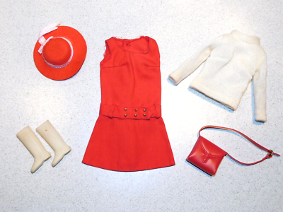 Ensemble De Mode Vintage Barbie Exclusif Japonais 1968 - Modèle 2625, Mattel, Occasion