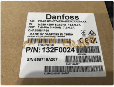 1PCS New Danfoss 132F0024 FC-051P3K0T4E20H3BXCXXXSXXX Inverter 3KW