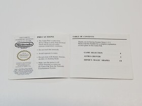 Sesame Street 123 Authentic Original NES Nintendo Manual Only *