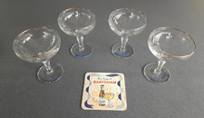 FOUR  VINTAGE  1950/60'S  VINTAGE BABYCHAM GLASSES
