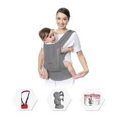 Fiream Baby Carrier & Walker. Perfect Ergonomic Design 5 In 1 Grey & Red. NEW.