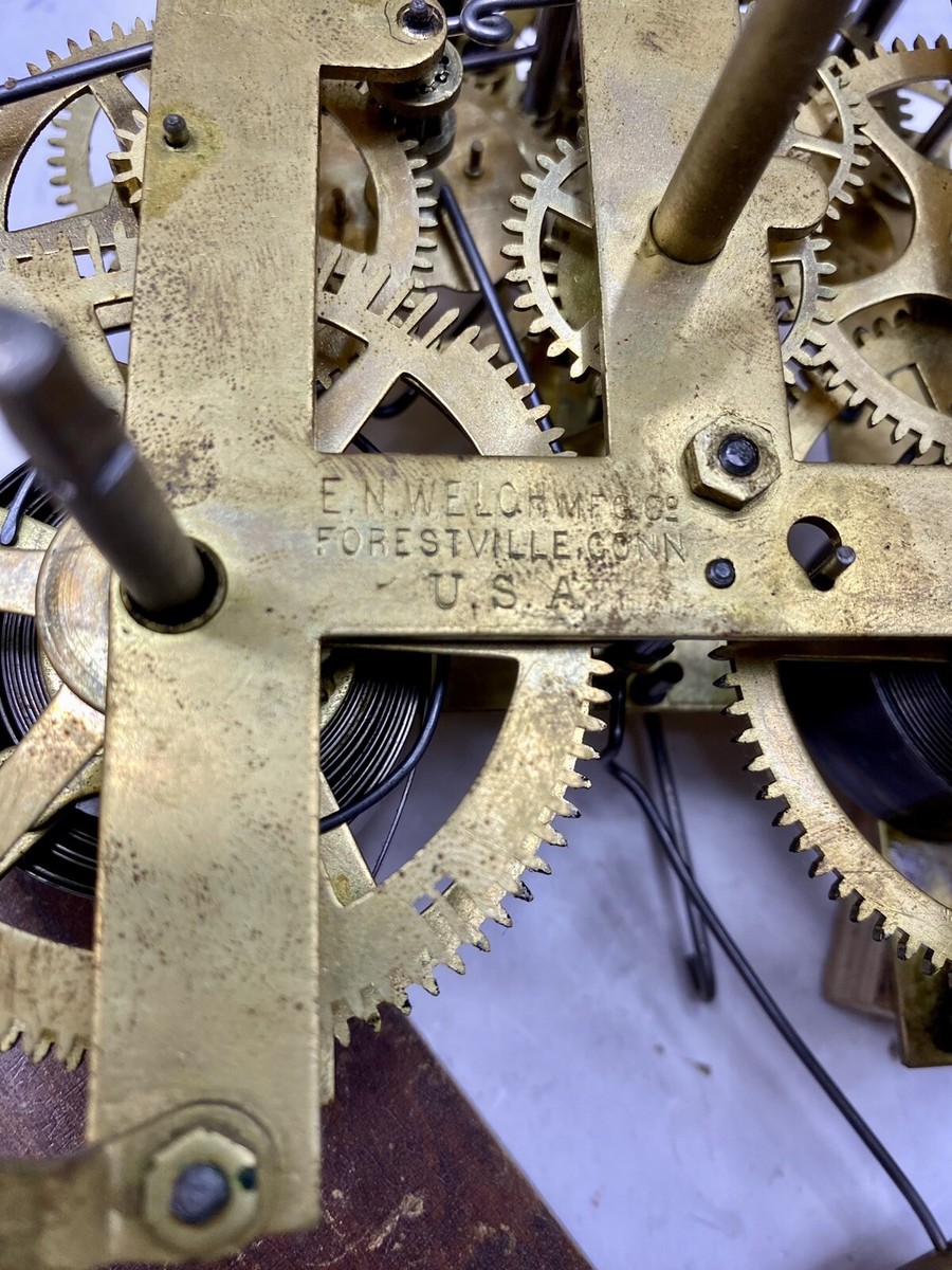 1880's Welch Clock Movement (from Black Mantle) - Main Image