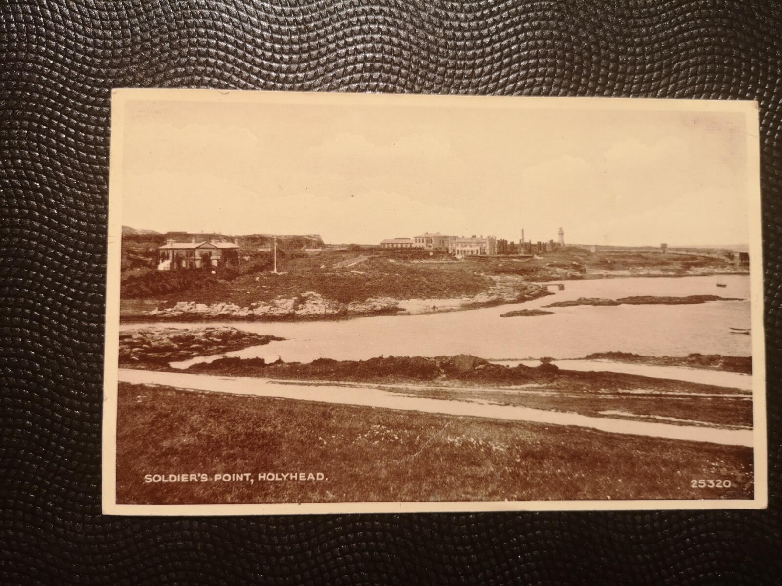 VINTAGE POSTCARD ANGLESEY SOLDIER'S POINT HOLYHEAD REAL PIC. EARLY