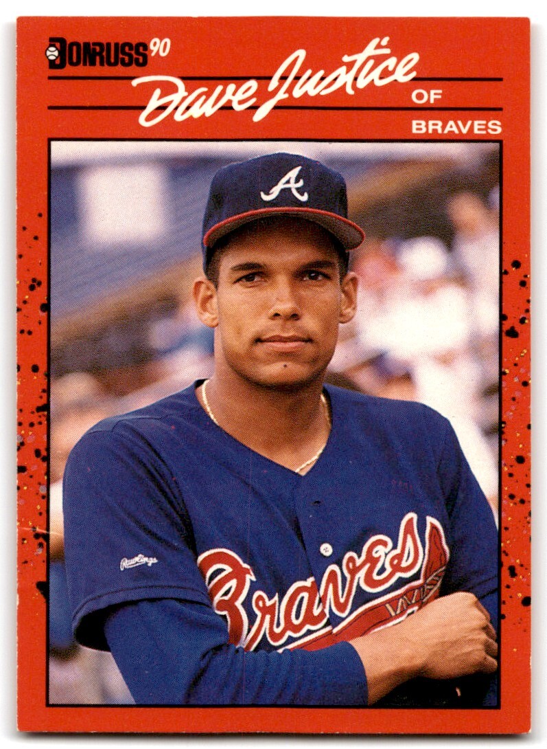 1990 DONRUSS DAVE JUSTICE RC ATLANTA BRAVES #704