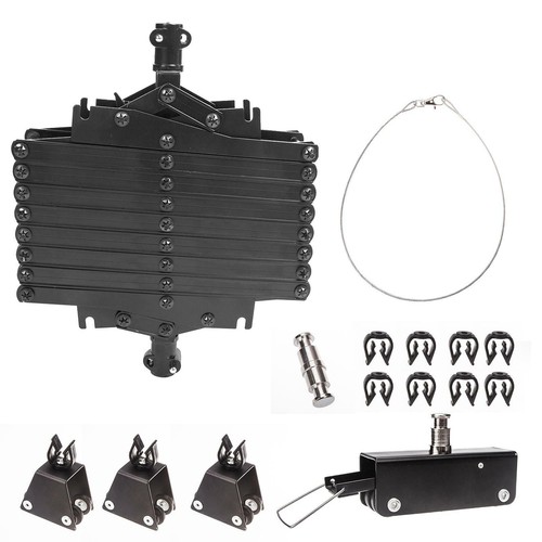 Pantograph 2m Drop Ceiling Roof Rail Photo Studio System Safety Cable Heavy Duty - Picture 4 of 12