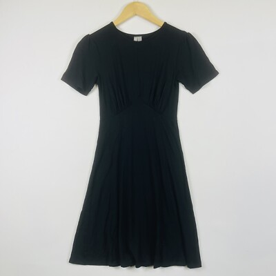 black skater dress asos