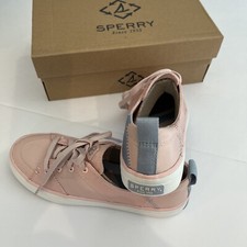 Sperry Big Girls Pink And Gray Shoes Size 5 M Brand New