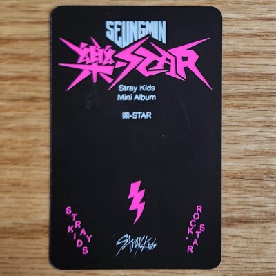 Seungmin Official Photocard Stray Kids Rock Star Postcard Version