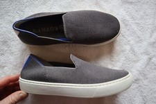 Gray Knit ROTHY'S The Loafer Slip On Flats 6