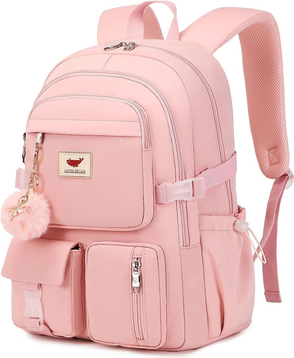●ILLIGO● Buddy Nylon Backpack Pink 5013465743 LXYGD Laptop Backpack 15.6 Inch Kids Elementary Middle High