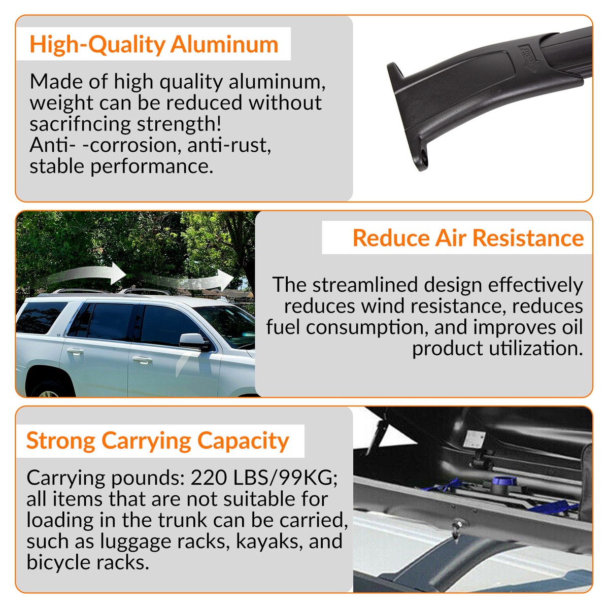 Yakima Roof Rack VEVOR Mophorn Roof Rack Cross Bars Compatible