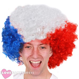red afro wig